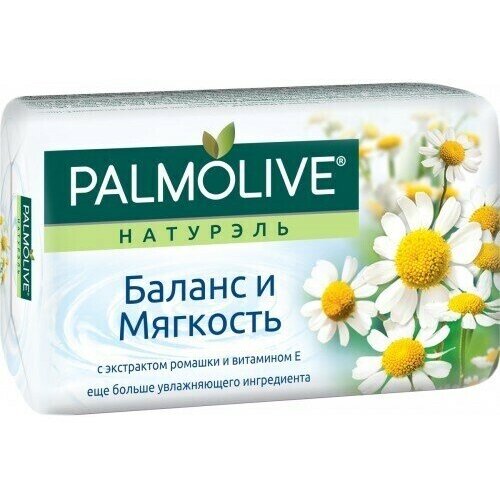 Palmolive Туалетное мыло Натурэль Баланс и Мягкость с экстрактом ромашки и витамином Е, 90 г, 9 шт туалетное мыло натурэль баланс и мягкость с экстрактом ромашки и витамином е 90г 10 шт