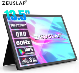 13.5" Монитор ZEUSLAP Z13K,3000x2000, черный