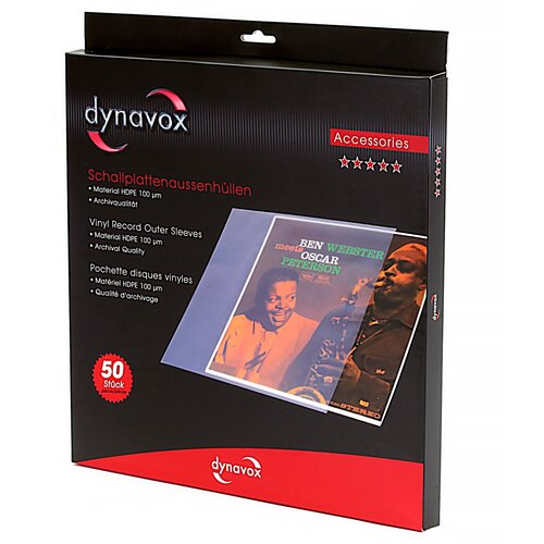 Конверты для виниловых пластинок внешние DYNAVOX для LP Set-50 (207591) record pro рамка для 2 х виниловых пластинок 66х33 см