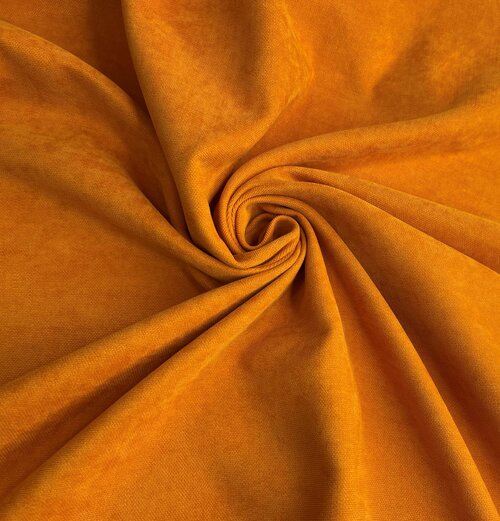 Ткань для штор Канвас высотой 300 см, оранжевый, на отрез от 1 метра,