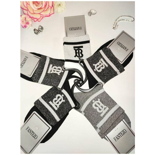 фото Носки женские со стразами 36-41р./ ультрамодные/ демисезонные/ 5 пар нарис