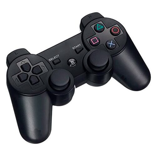 Беспроводной игровой геймпад джойстик DoubleShock PSIII совместим с PS3 (Bluetooth) и ПК / Черный/Black