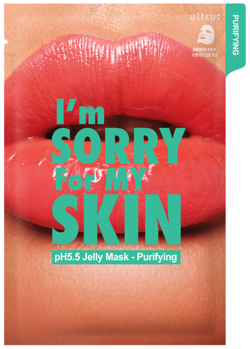 Im Sorry For My Skin Тканево-гелевая маска pH5.5 очищающая 3 шт. Корея