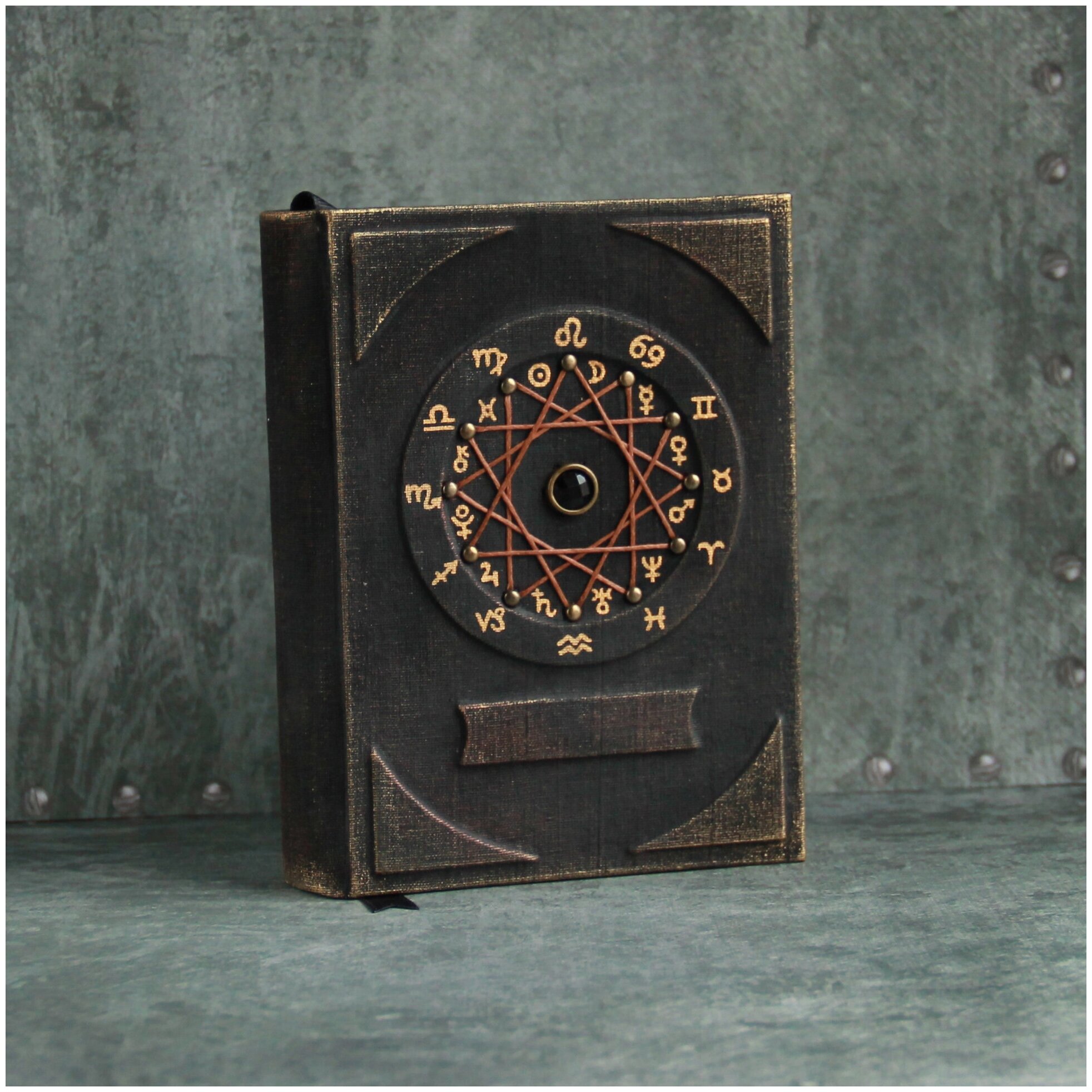 Блокнот А6 ручной работы, белые страницы, записная книжка астролога