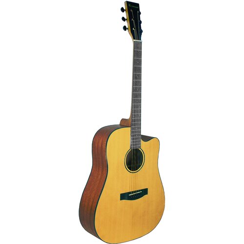 BEAUMONT DG142C акустическая гитара, дредноут с вырезом, ель, цвет натуральный