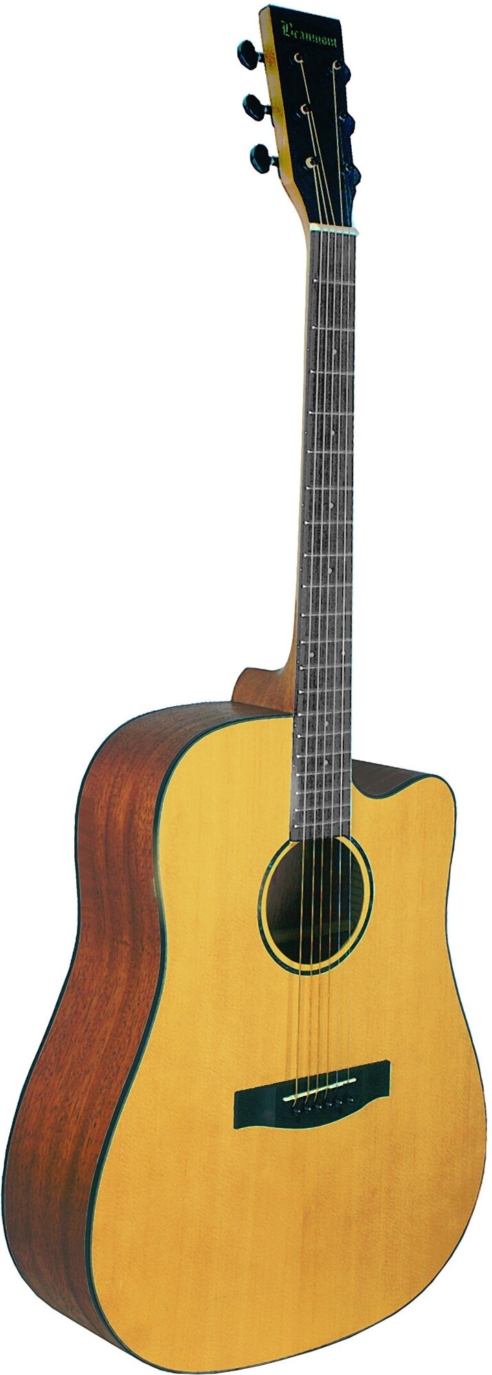 BEAUMONT DG142C - акустическая гитара, дредноут с вырезом, ель, цвет натуральный