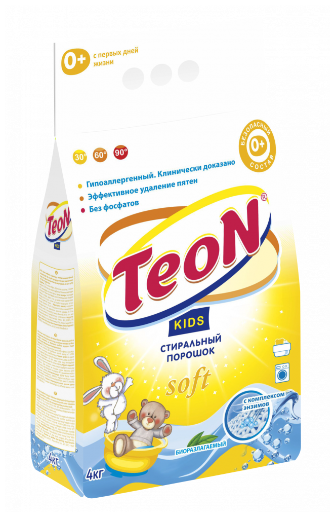 Стиральный порошок TEON Kids 4 кг п/э