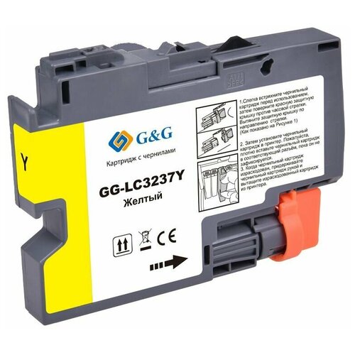 Картридж G&G GG-LC3237Y (Brother LC-3237Y) желтый 18.4 мл картридж струйный cactus cs lc3237y желтый 18 4мл для brother hl j6000dw j6100dw