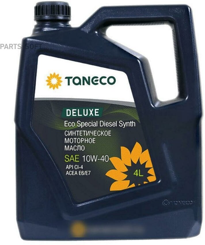 TANECO 4650229681021 Масо моторное синтетическое TANECO DeLuxe Eco Special Diesel Synth SAE 10W-40 канистра 4