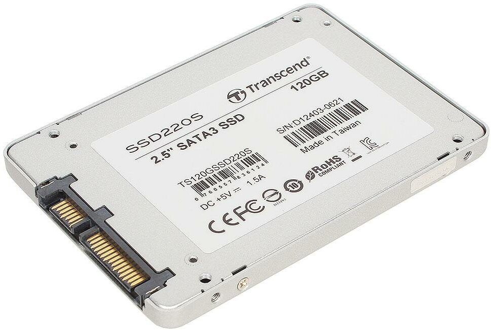 Накопитель SSD TRANSCEND 120Гб, 2.5", SATA III - фото №15