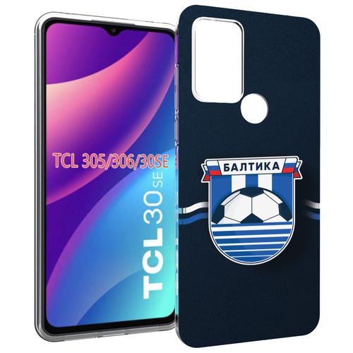 Чехол MyPads фк балтика калининград мужской для TCL 30SE / TCL 305 / TCL 306 / TCL 30E задняя-панель-накладка-бампер