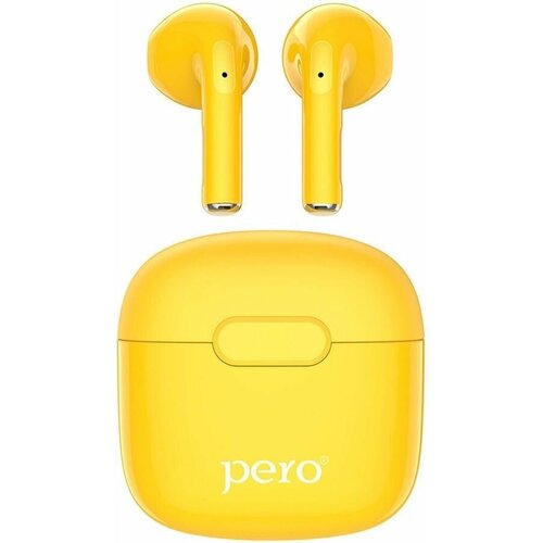 Наушники PERO TWS05 спортивные Bluetooth внутриканальные желтый ptws05y 141500₽