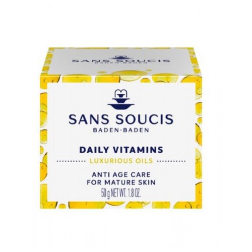 Sans Soucis Daily Vitamins Luxurious oils Anti age for mature skin Витаминизирующий антивозрастной люкс крем 24ч 50ml