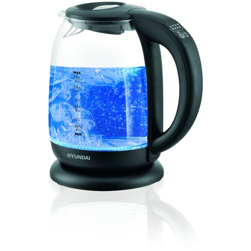 Чайник электрический Hyundai HYK-S3809 черный стекло 224600₽
