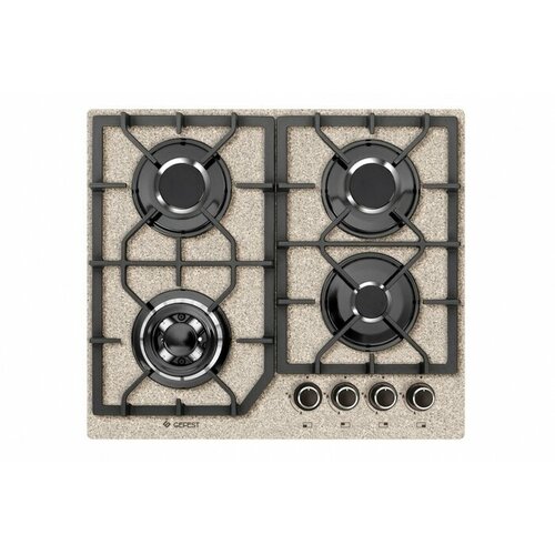 Поверхность газовая GEFEST ПВГ 2232-01 К48 бежевый камень стекло чугун гк 23348₽