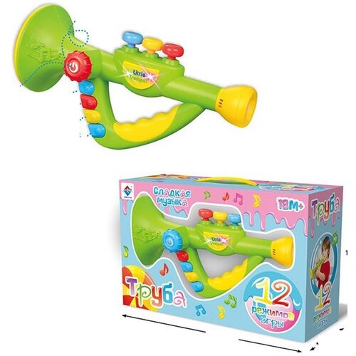 Музыкальный инструмент: Труба, свет/звук, Наша Игрушка Y13054046 музыкальные инструменты наша игрушка труба y13054046
