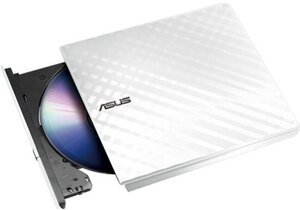 Внешний оптический привод Asus DVD±RW SDRW-08D2S-U Lite White, USB 2.0, Retail