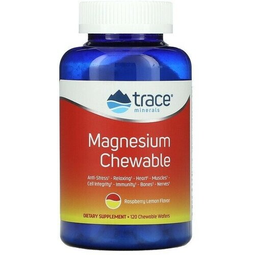 Trace Minerals Magnesium chewables (магний) Watermelon 120 жевательных таблеток (Trace Minerals)