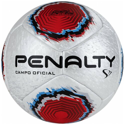 Мяч футбольный PENALTY BOLA CAMPO S11 R1 XXII 5416261610-U, PU, термосшивка, серебр-красно-синий