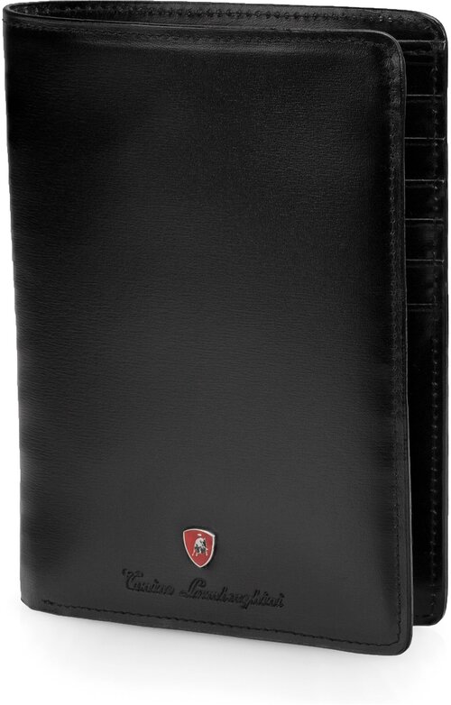 Кошелек Tonino Lamborghini TL75.526-01, фактура гладкая, черный