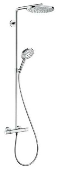 Душевая система hansgrohe Raindance Select S Showerpipe 240 1jet PowderRain с термостатом 27633000