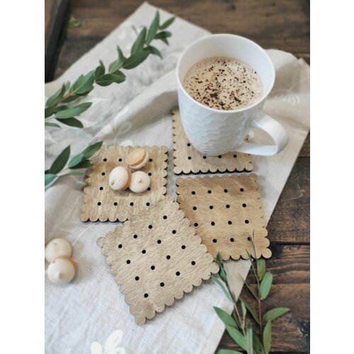 Деревянные подставки под кружки и стаканы Orlov's Decor 