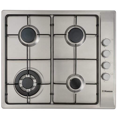 Газовая встраиваемая варочная поверхность Hansa BHGI63112015 автоподжиг газ-контроль 4 конфорки поворотные переключатели нержавеющая сталь 1163100₽