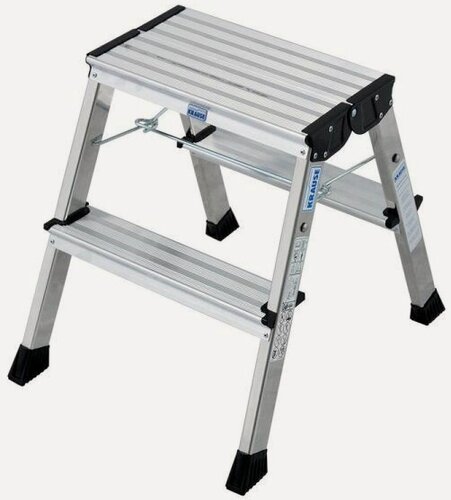 Изображение товара Алюминиевая подставка с колесиками KRAUSE ROLLY, 4 ступени (2х2), партномер 130037