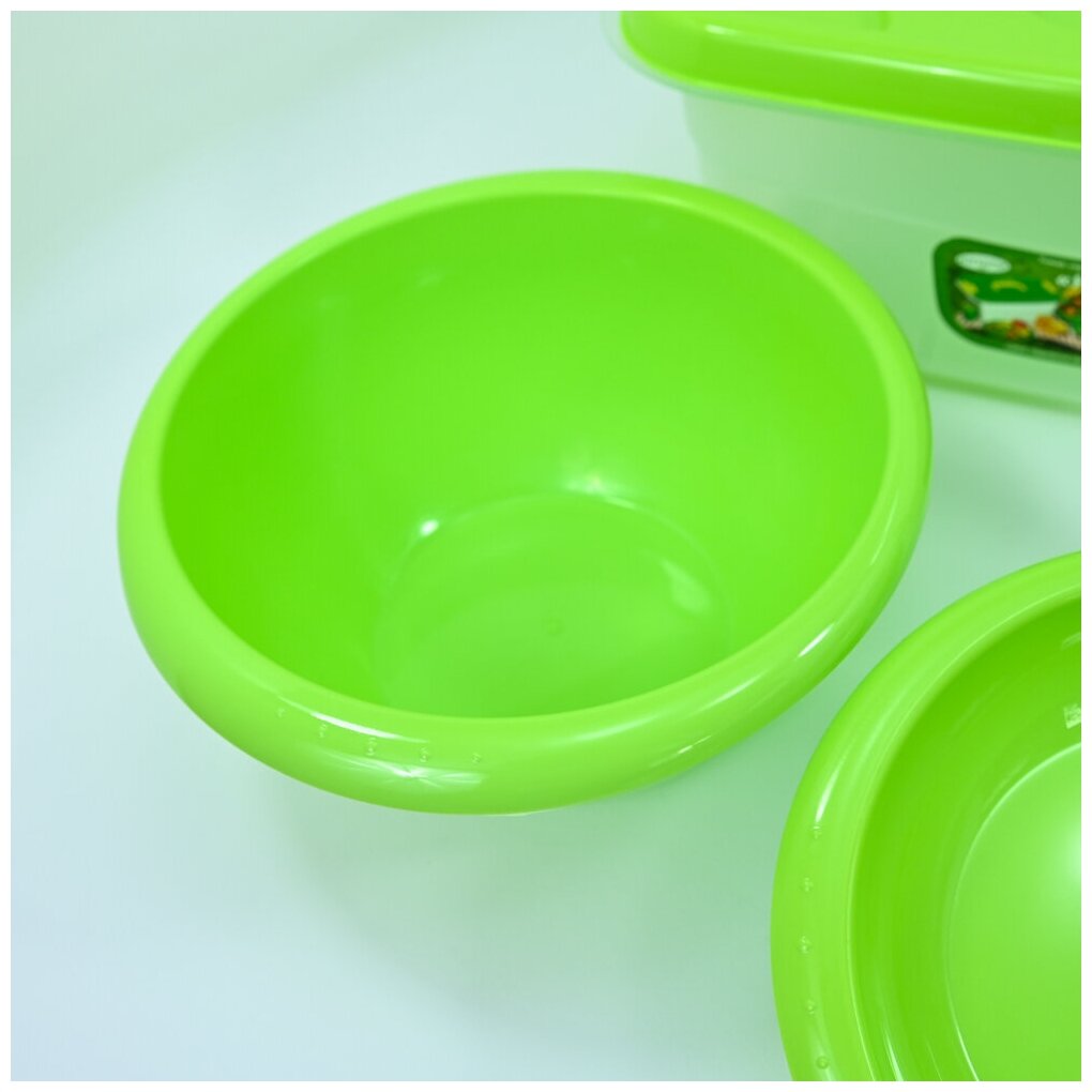 Набор посуды "На лужайке" на 4 персоны, цвет салатовый - фотография № 10