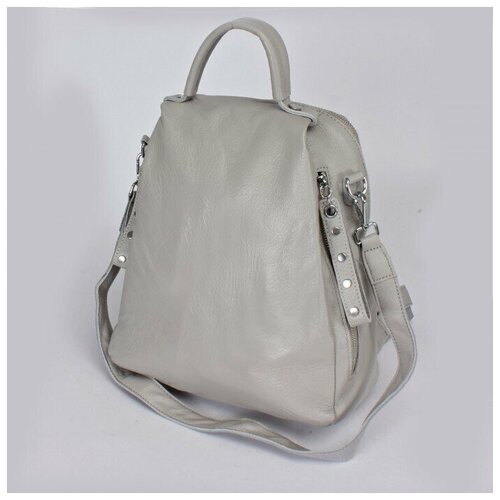 фото Рюкзак жен натуральная кожа rm-8168, 1 отд, 3внеш, 2внут/карм, серый 239632 нет бренда