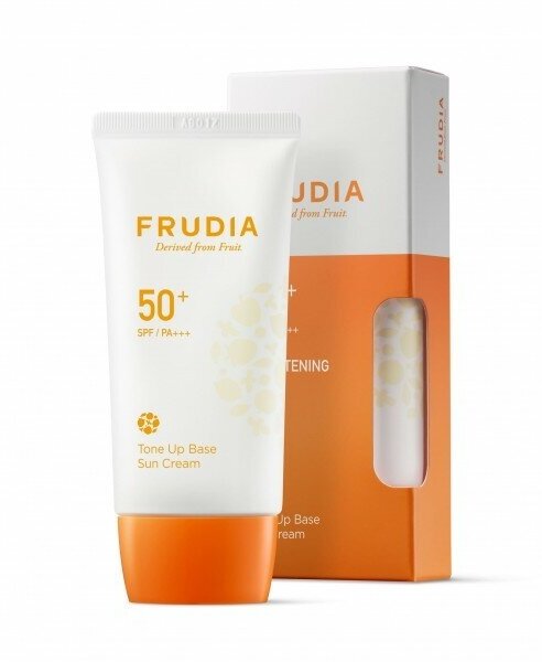 Солнцезащитная тональная крем-основа SPF50+/PA+++ Frudia Tone Up Base Sun Cream