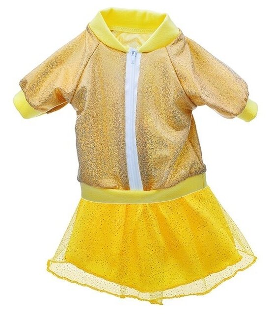 Одежда для кукол 38-43 см Колибри Костюм Одуванчик, желтый (120)