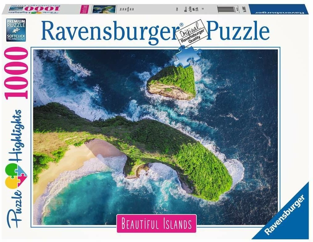 Ravensburger. Пазл карт. 1000 "Красивые острова: Индонезия