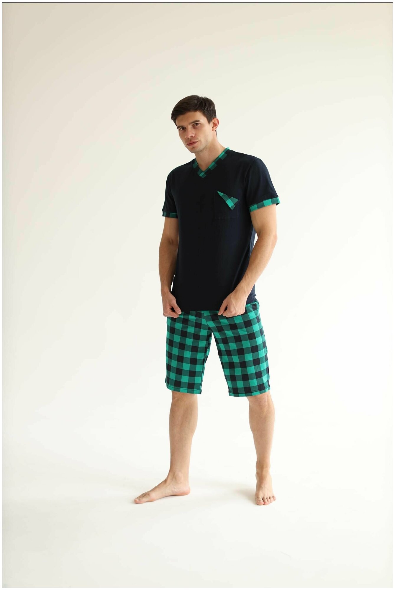 Домашний костюм, пижама мужская, комплект одежды для дома, шорты мужские, футболка мужская DomTeks - фотография № 4