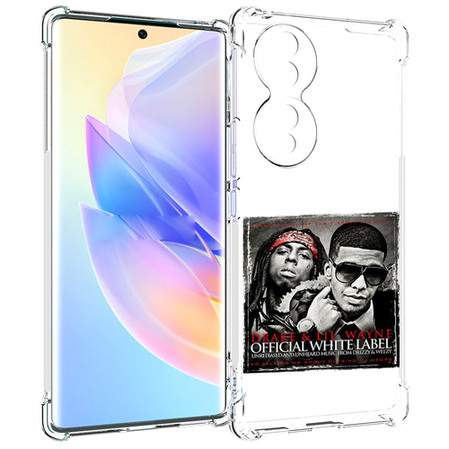 Чехол MyPads Drake - Official White Label для Honor 70 задняя-панель-накладка-бампер