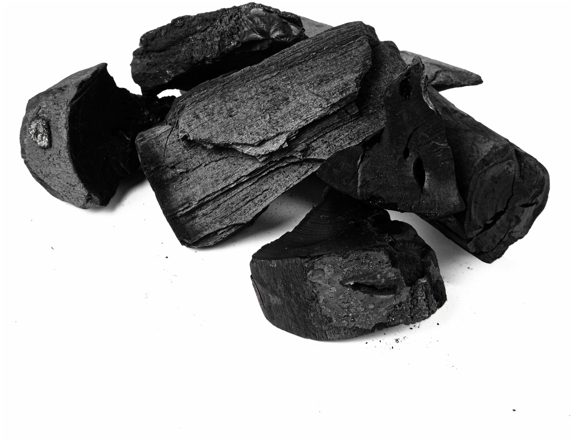 Уголь древесный для мангала, гриля и шашлыка 2,5 кг (березовый уголь класса А) - фотография № 8