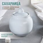 Дулевский фарфор Сахарница «Бельё», 600 мл, фарфор - изображение