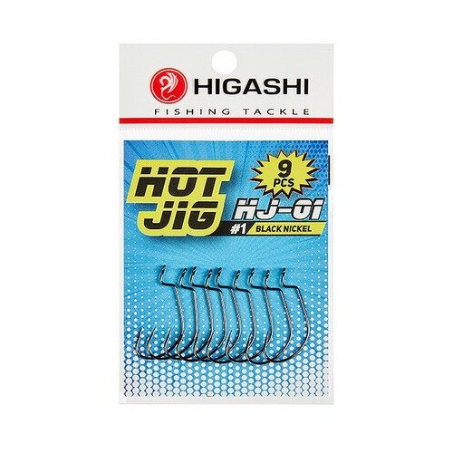 HIGASHI Крючок офсетный HIGASHI HOT JIG HJ-01 (Размер # 5/0; 5шт ) higashi крючок офсетный higashi hot jig hj 01 размер 2 0 7шт