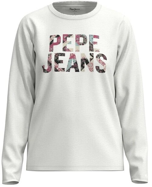 Лонгслив Pepe Jeans, хлопок, размер L, белый