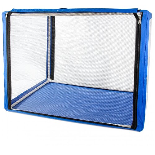 Выставочная палатка для кошек Ладиоли М-132 Окна, синий, 90х70х70 см