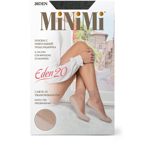 Носки MiNiMi, 20 den, размер 0 (one size), черный женские носки minimi средние 70 den размер 0 one size бордовый