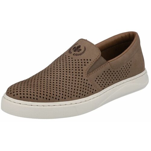 фото Слипоны rieker, размер 44, коричневый