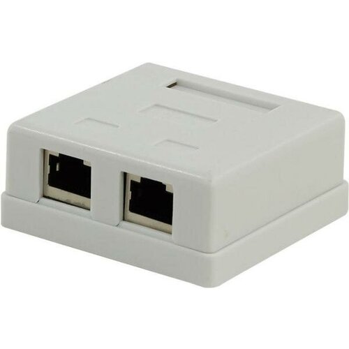 розетка stp кат 5e внешняя rj 45 5bites ly sb10 Розетка STP кат.5e внешняя 2 порта RJ-45 5bites LY-SB11