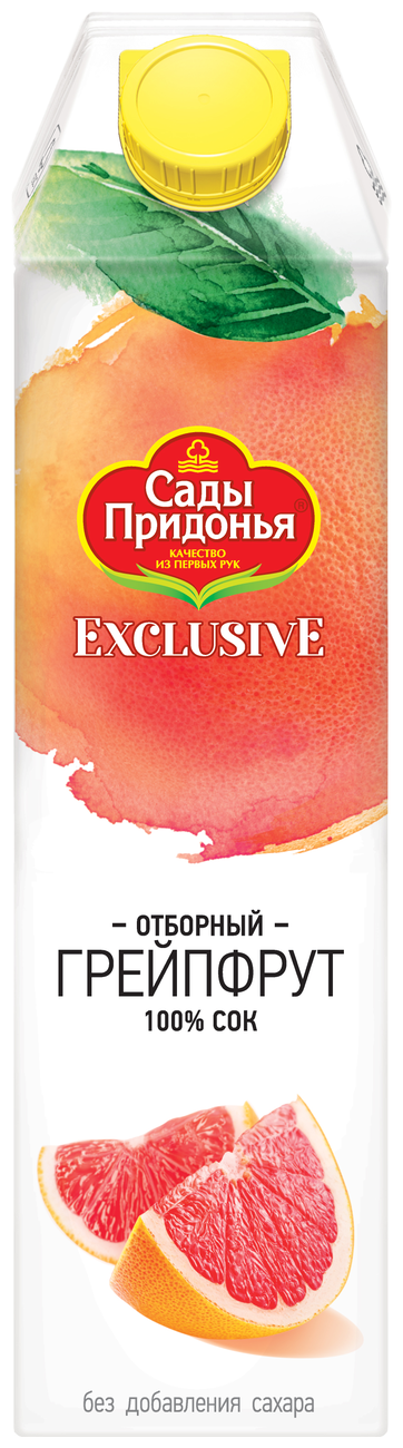 Сок Сады Придонья Exclusive Грейпфрут, 1 л, 6 шт.