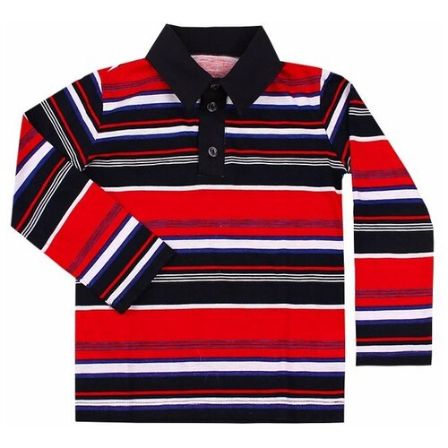 фото Красная рубашка-поло для мальчика 80592-мо18 28/110 радуга дети