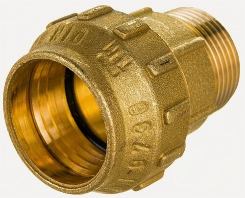 Изображение товара Муфта латунная НР 32 х 1" для ПНД труб TIEMME