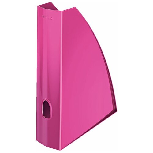 Лоток LEITZ вертикальный WOW A4 75x312x258мм розовый металлик полистирол