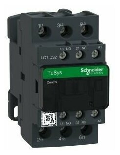 Контактор Schneider Electric TeSys Deco LC1D32M7, 3P, 32A, НЗ+но, 220VAC, 50-60Гц