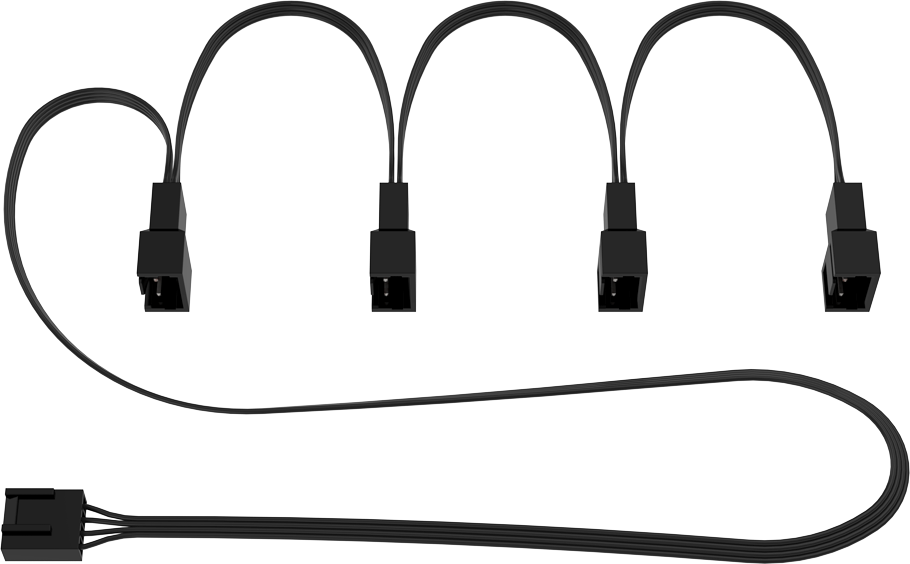 Кабель-разветвитель ARCTIC для Подключения 4-х Вентиляторов с Разъемом 4-pin PWM ACCBL00007A
