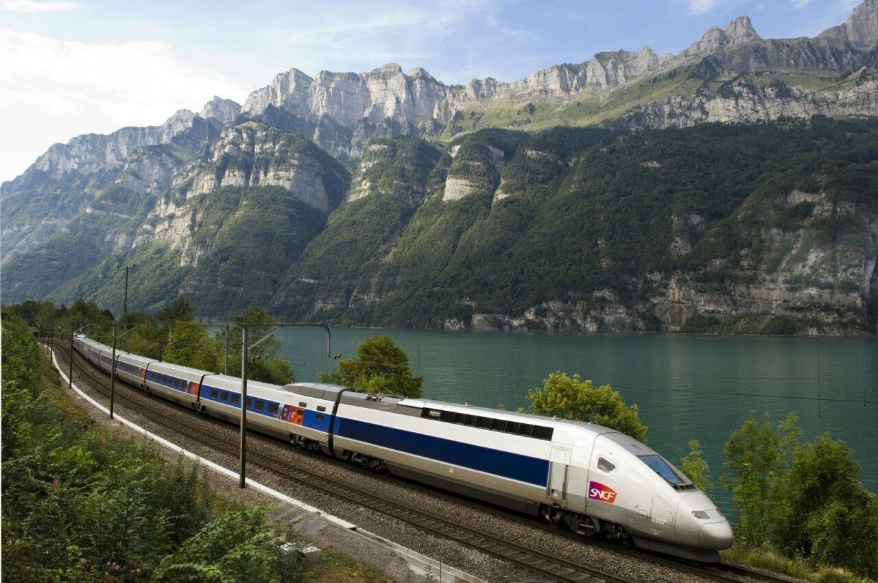 Железная дорога Mehano TGV POS с ландшафтом (T111 ) - фото №6